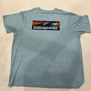 Patagonia Men's Capilene® Cool Daily Graphic T-Shirt - Baby Blue XL